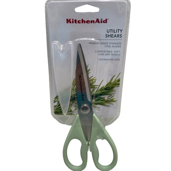 KitchenAid Other - KitchenAid  pistachio Utility Shears With Stainless Steel Blades & Soft SureGrip
